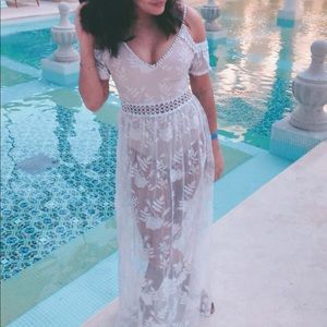 Gorgeous white lace dress